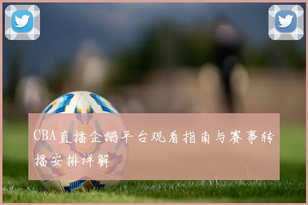 CBA直播企鹅平台观看指南与赛事转播安排详解
